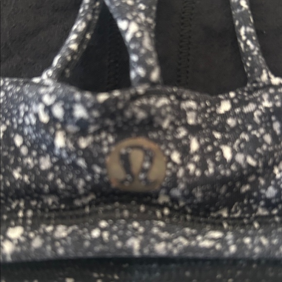 Lululemon Speckled Black Sports Bra size 6 - Picture 4 of 5